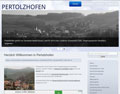 Homepage von Pertolzhofen